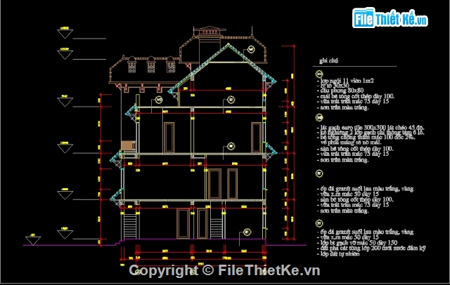 Thiết kế biệt thự,File thiết kế,biệt thự phố,Bản vẽ